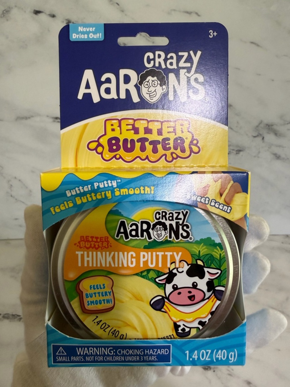 Crazy Aaron’s Better Butter 3.5” Thinking Putty Tin